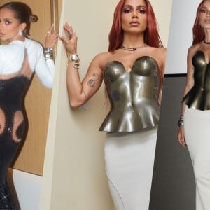 Looks de Anitta no AMA 2022: cantora usa vestido com recorte sexy e corset de 1980. Detalhes!