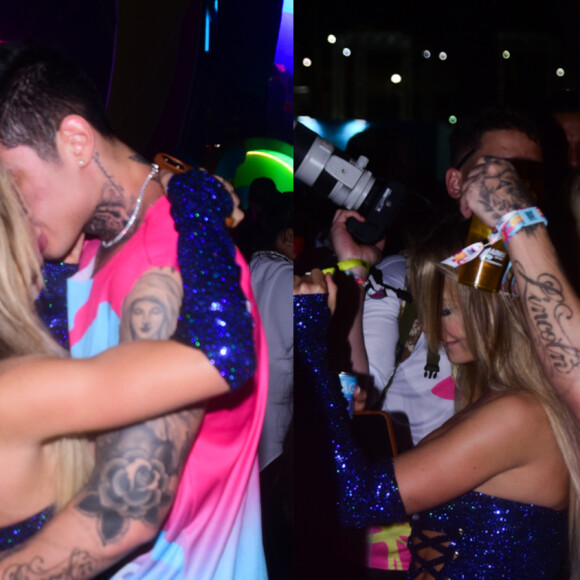 Farofa da Gkay: Gabi Martins beijou Lincoln Lau em show