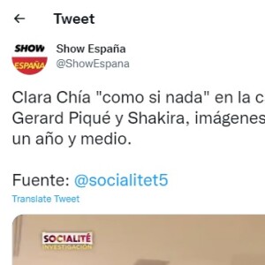 Clara Chia aparece andando calmamente na casa de Shakira e Piqué durante a transmissão