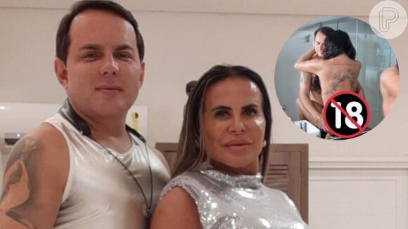 Gretchen faz foto ousada com o marido, Esdras de Souza