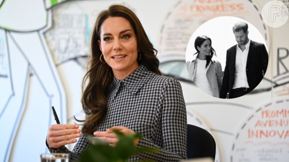 Kate Middleton fica chateada com exposição em documentário de Harry e Meghan