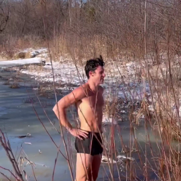 Shawn Mendes de cueca: 'Eita, se tá assim no frio imagina pegando fogo?', brincou uma fã 