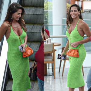 Esse look de Deborah Secco com vestido midi é a inspiração perfeita para color block no Verão!