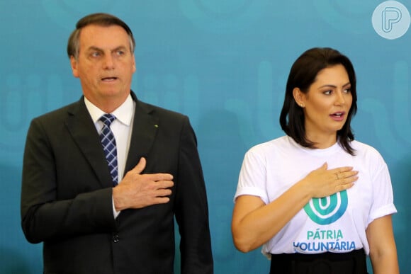 Jair Bolsonaro e Michelle estão casados há 9 anos