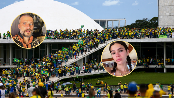 Marquezine, Gagliasso e mais famosos repudiam ataques ao Congresso, STF e Palácio do Planalto, em Brasília