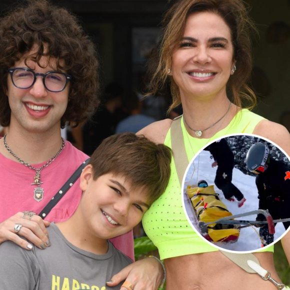 Luciana Gimenez fez um relato emocionante sobre o acidente que sofreu em uma estação de esqui