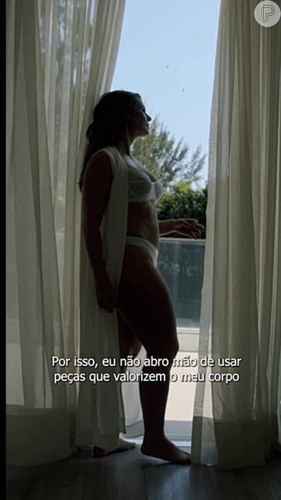 Corpo de Paolla Oliveira recebeu elogios em vídeo de publicidade de lingerie