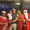 Roberto Justus comemorou o Natal antecipado com Rafaella Justus