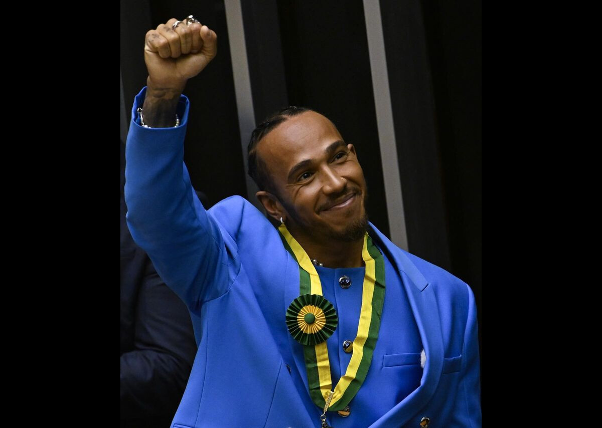Foto: Lewis Hamilton esteve no Brasil no final de 2022, quando recebeu