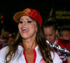 Viviane Araujo mostrou samba no pé em ensaio do Salgueiro