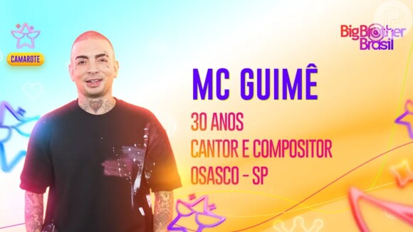 BBB 23: MC Guimê, participante do Camarote, tem 30 anos e nasceu em Osasco, São Paulo