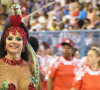 Rainha de bateria, Viviane Araújo ensaiou com o Salgueiro neste domingo, 5 de fevereiro de 2023