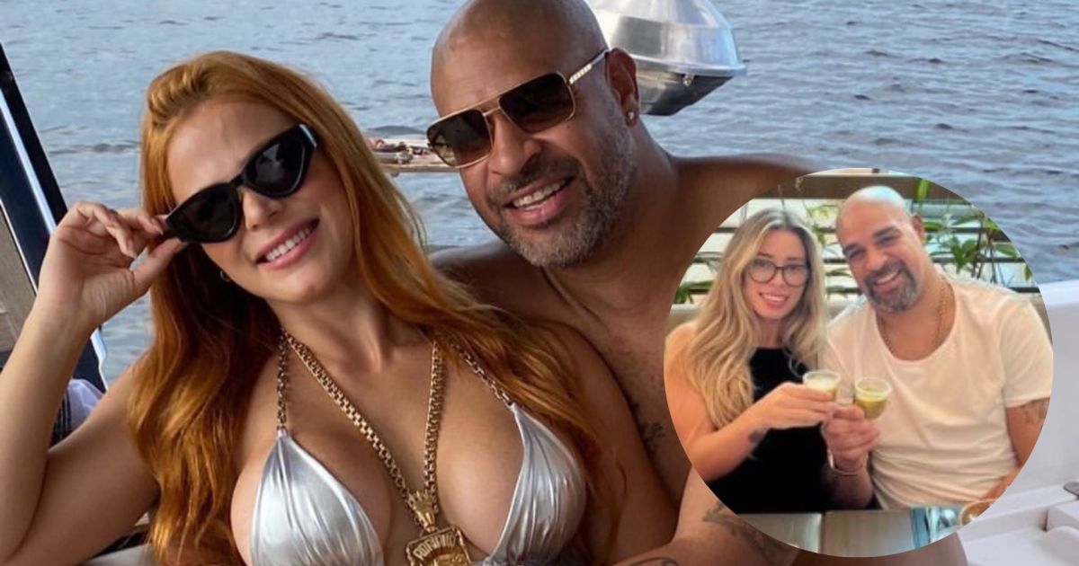 Adriano Imperador Posta Foto Com Mulher E Ex Reage Purepeople