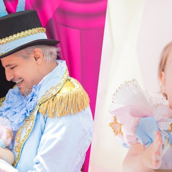 Filha mais nova de Edson Celulari, Chiara completou 1 ano com festa temática