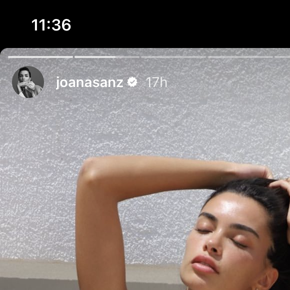Joana Sanz compartilhou fotos de biquíni no Instagram