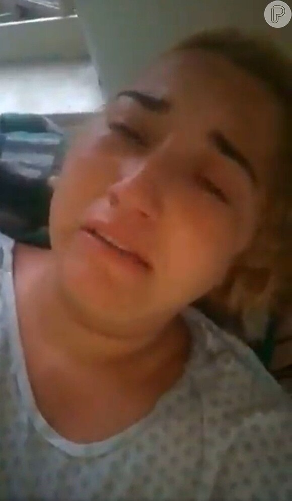 Simone chorou ao contar que o acidente foi provocado por Lima Duarte