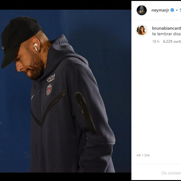 Bruna Biancardi deixou uma mensagem especial a Neymar em post sobre lesão