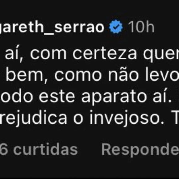 Esse foi o comentário feito pela mãe de Virgínia!