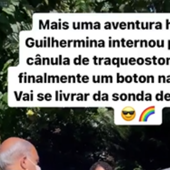Letícia Cazarré exibiu detalhes do processo de internação de Maria Guilhermina nas redes sociais