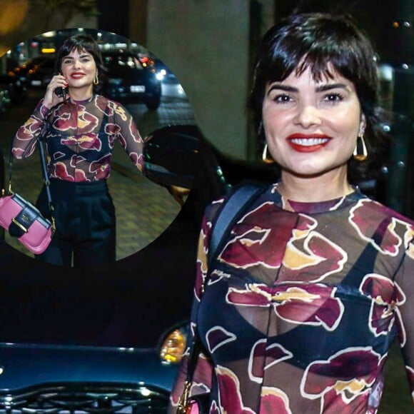 Vanessa Giácomo escolheu look com transparência para aniversário de 40 anos