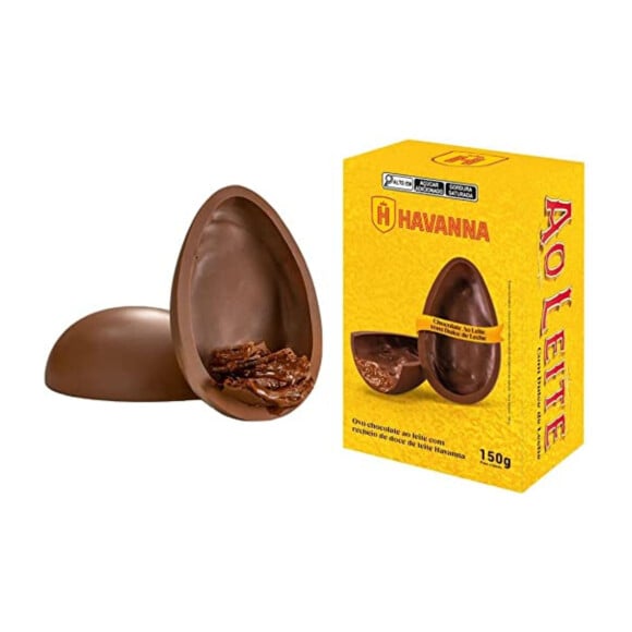 Ovo de chocolate ao leite recheado com doce de leite 150g, Havanna