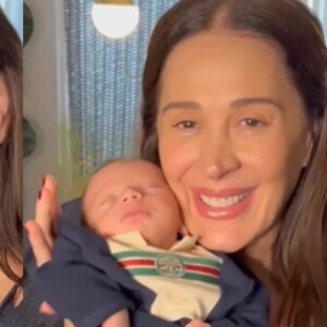 Claudia Raia publicou um vídeo novo do filho dormindo