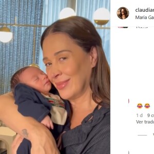 Claudia Raia sofreu etarismo em vídeo com o filho