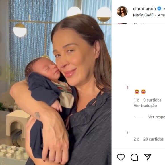 Claudia Raia sofreu etarismo em vídeo com o filho