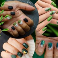 Verde nas unhas decoradas! 20 nail arts para te deixar convicta a dar uma chance à cor marcante neste Outono