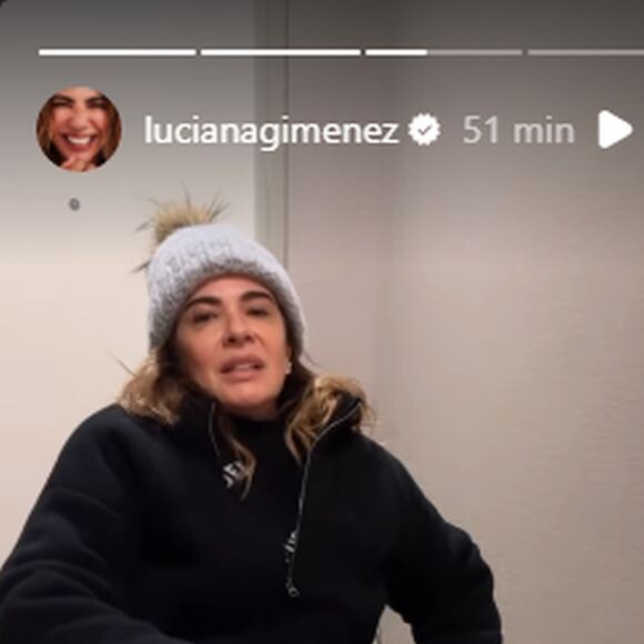 Luciana Gimenez quebrou a perna no acidente