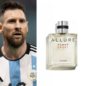 O perfume favorito de Messi é o Allume Homme Sport, de Chanel