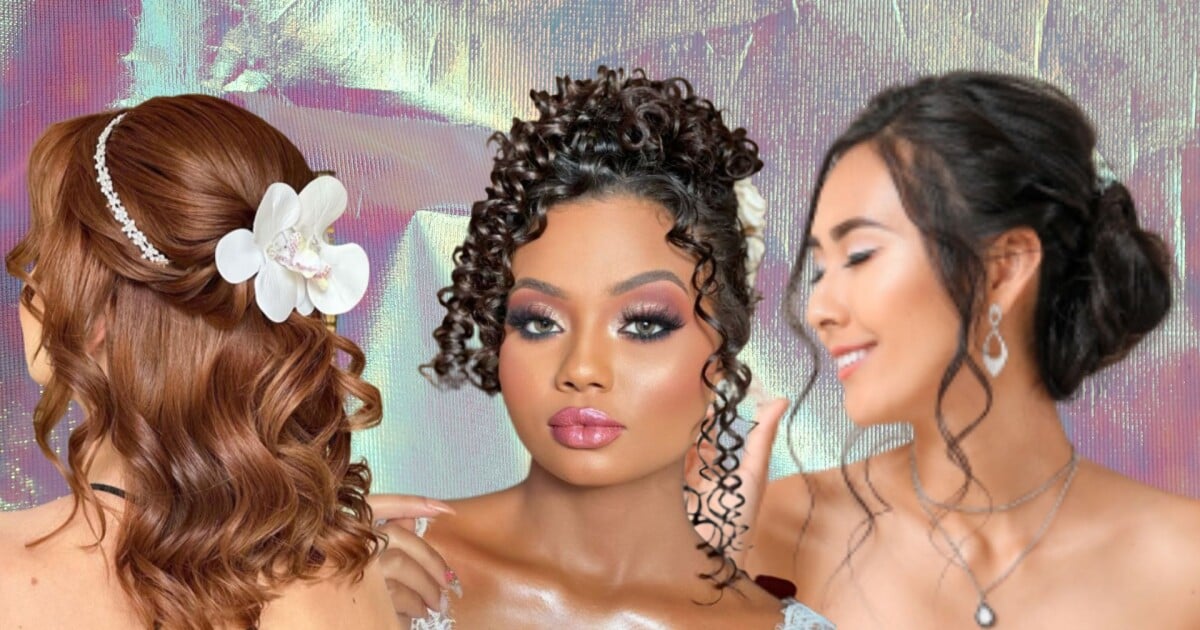 20 Penteados para Casamento Cabelo Cacheado modern 2023