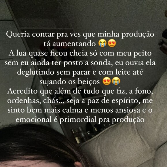 Viih Tube detalhou que Lua está conseguindo mamar melhor