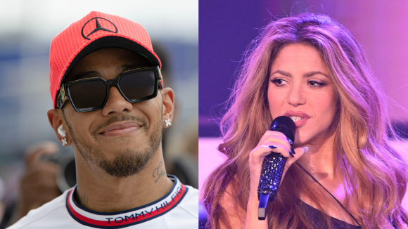 Tá rolando? Veja fotos do flagra de Shakira e Lewis Hamilton, o suposto novo casalzão da p*rra!