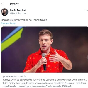Fábio Porchat viralizou após criticar retirada de show de Léo Lins de plataformas digitais