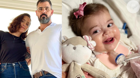 Maria Guilhermina, filha de Letícia e Juliano Cazarré, completa 11 meses de vida neste domingo (21)
