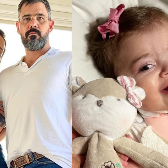 Maria Guilhermina, filha de Letícia e Juliano Cazarré, completa 11 meses de vida neste domingo (21)