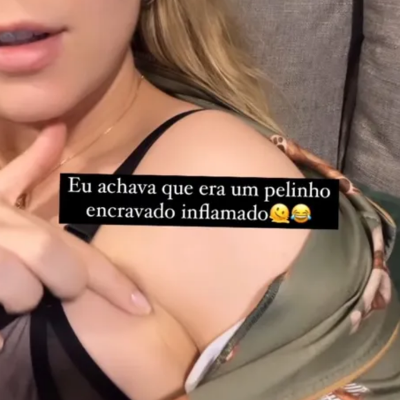 Tata Estaniecki descobriu que tem um terceiro mamilo após dar à luz ao seu segundo filho