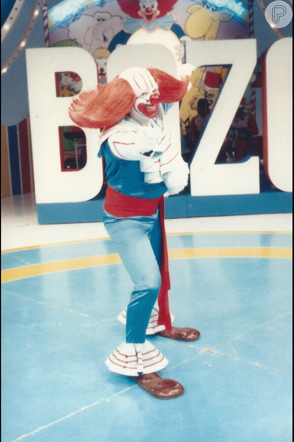 Luís Ricardo interpretou o palhaço Bozo nos anos 1980, no SBT