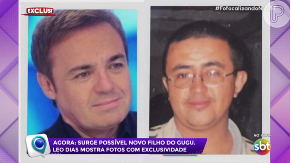 Foto do homem que diz ser filho de Gugu foi divulgada pelo programa 'Fofocalizando'