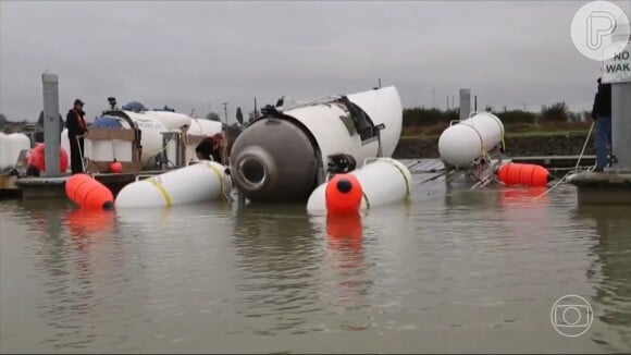 Submarino operado remotamente encontrou parte frontal do Titan e sua tampa traseira