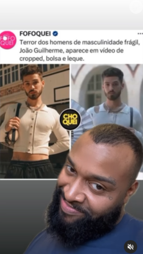 Nego Di viu a repercussão do cropped de João Guilherme e fez um vídeo com um discurso homofobico nas suas redes sociais.
