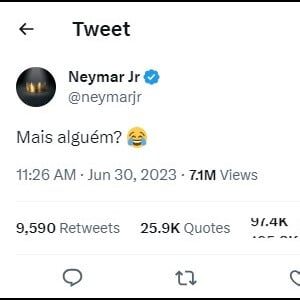 Neymar rebateu as exposições com ironia