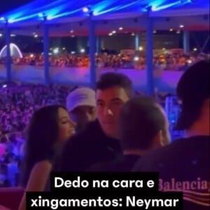 Namorada de Neymar, Bruna Biancardi aparece sorrindo no momento da suposta discussão