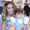 Maria Eduarda, filha de Henri Castelli, comemora aniversário de um ano em São Paulo