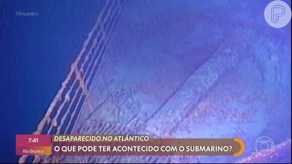 O programa 'Encontro' exibiu como está o navio Titanic após afundar há mais de cem anos.