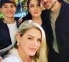 Mari Alexandre surgiu em foto com o filho Záion, o ex-enteado Fiuk e Cristina Kartalian que também é ex de Fabio Jr.