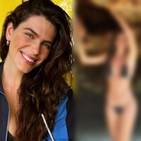 De biquíni fio-dental, Mariana Goldfarb exibe virilha lisinha e faz topless em ilha paradisíaca. Fotos!
