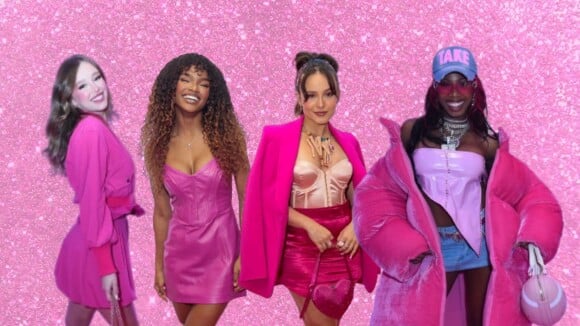 Barbie time! 25 looks cor de rosa que famosas usaram para ver o filme e vão te inspirar para ir ao cinema