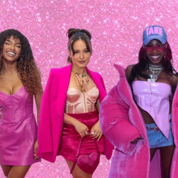 Barbie time! 25 looks cor de rosa que famosas usaram para ver o filme e vão te inspirar para ir ao cinema